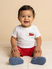 Nautinati Boys' 100% Cotton Crab Graphic Printed T-shirt and Typography Print Shorts Set Combo Set