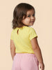 Nautinati Baby Girls Playful Printed Regular Fit Round Neck T-shirt and Shorts Co-ord Set