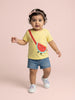 Nautinati Baby Girls' 100% Cotton Pack of 2 Printed Round Neck T-shirts