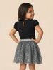 Nautinati Girls Minnie Mouse Printed Regular Fit Round Neck T-shirt and Skirt Co-ord Set