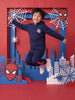 Nautinati Boys Marvel Spider-Man Oversized Varsity Hoodie and Jogger Set