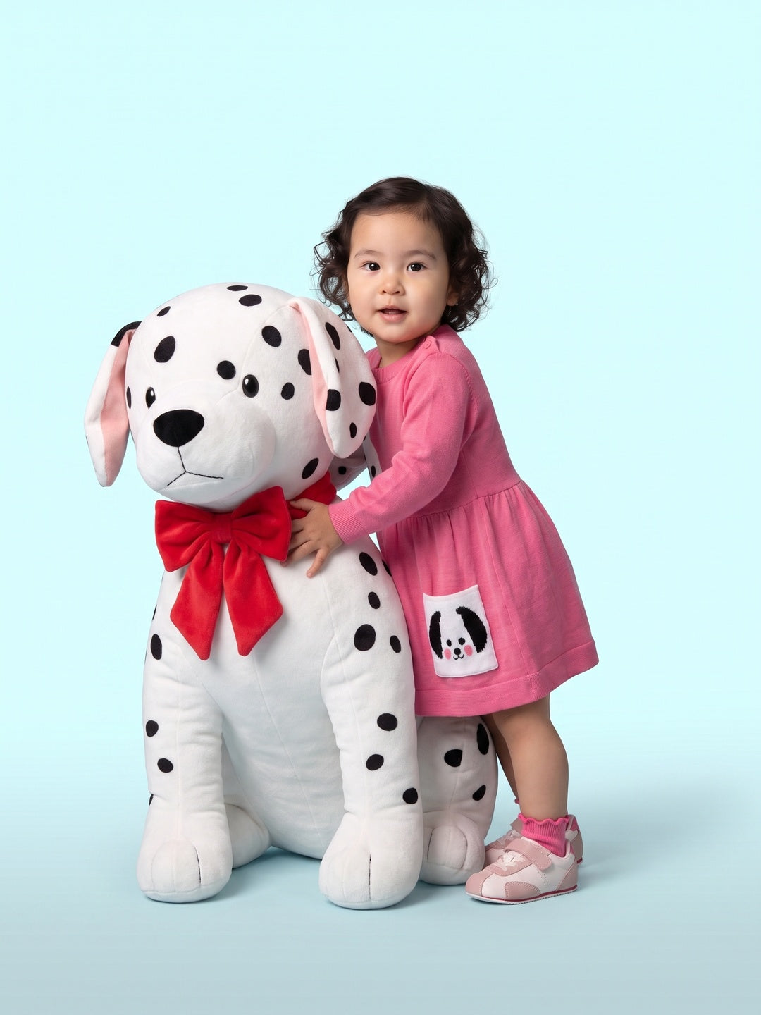 Nautinati Baby Girls Dalmatian Sweater Dress, Age 3 Months-2 Years