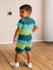 Nautinati Tie and Dye Multicolour Cotton T-shirt and Shorts Set for Boys