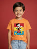 Nautinati Boys' 100% Cotton Crew Neck Disney Mickey Mouse Placement Print T-shirt