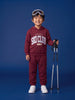 Nautinati Boys Embroided Oversized Varsity Hoodie and Jogger Set