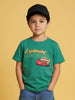 Nautinati Boys Pure Cotton Pack of 2 Disney Lightning McQueen Print Crew Neck T-shirts