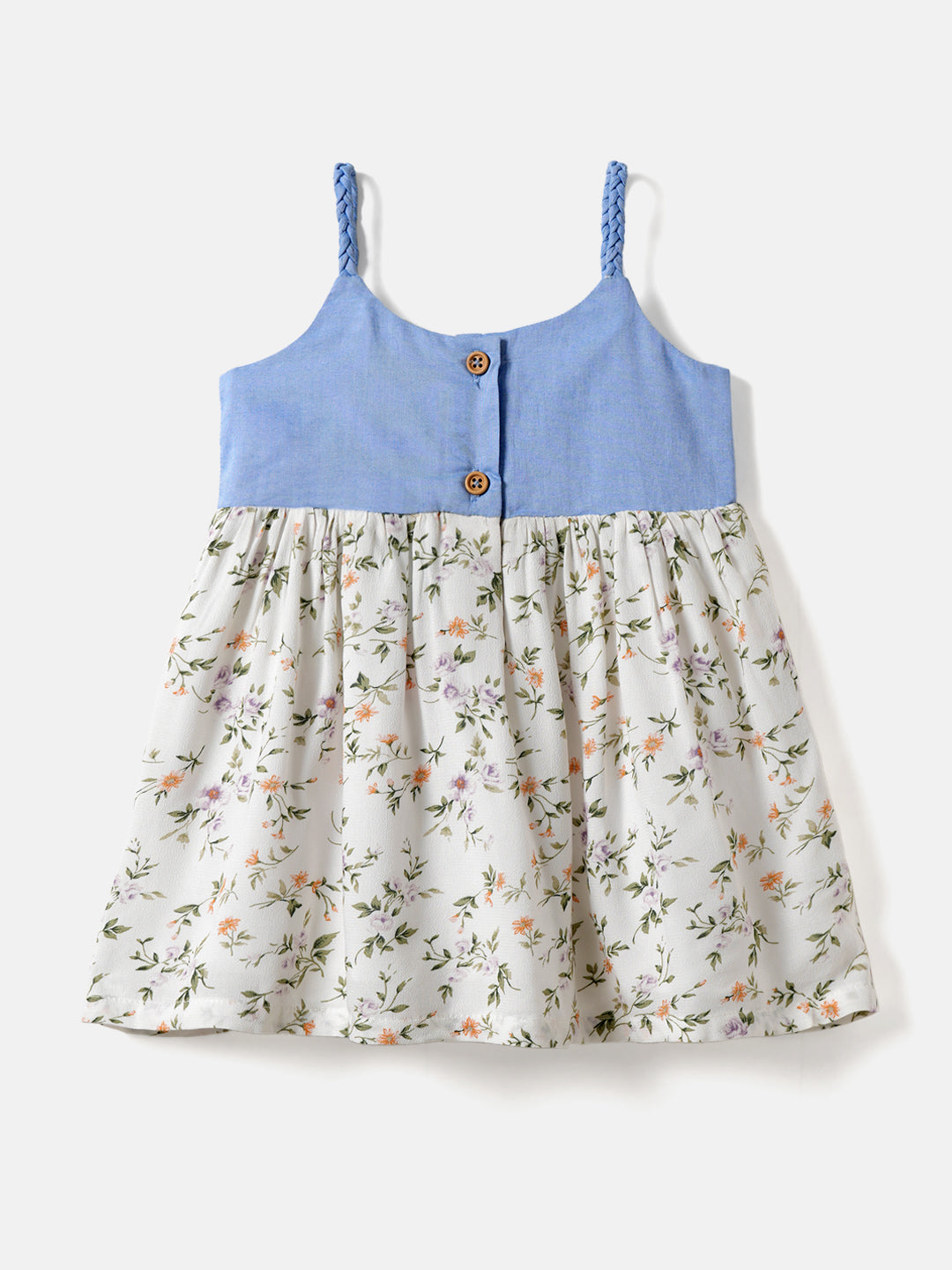 Nautinati Girls' Bunny Embroidered Dress