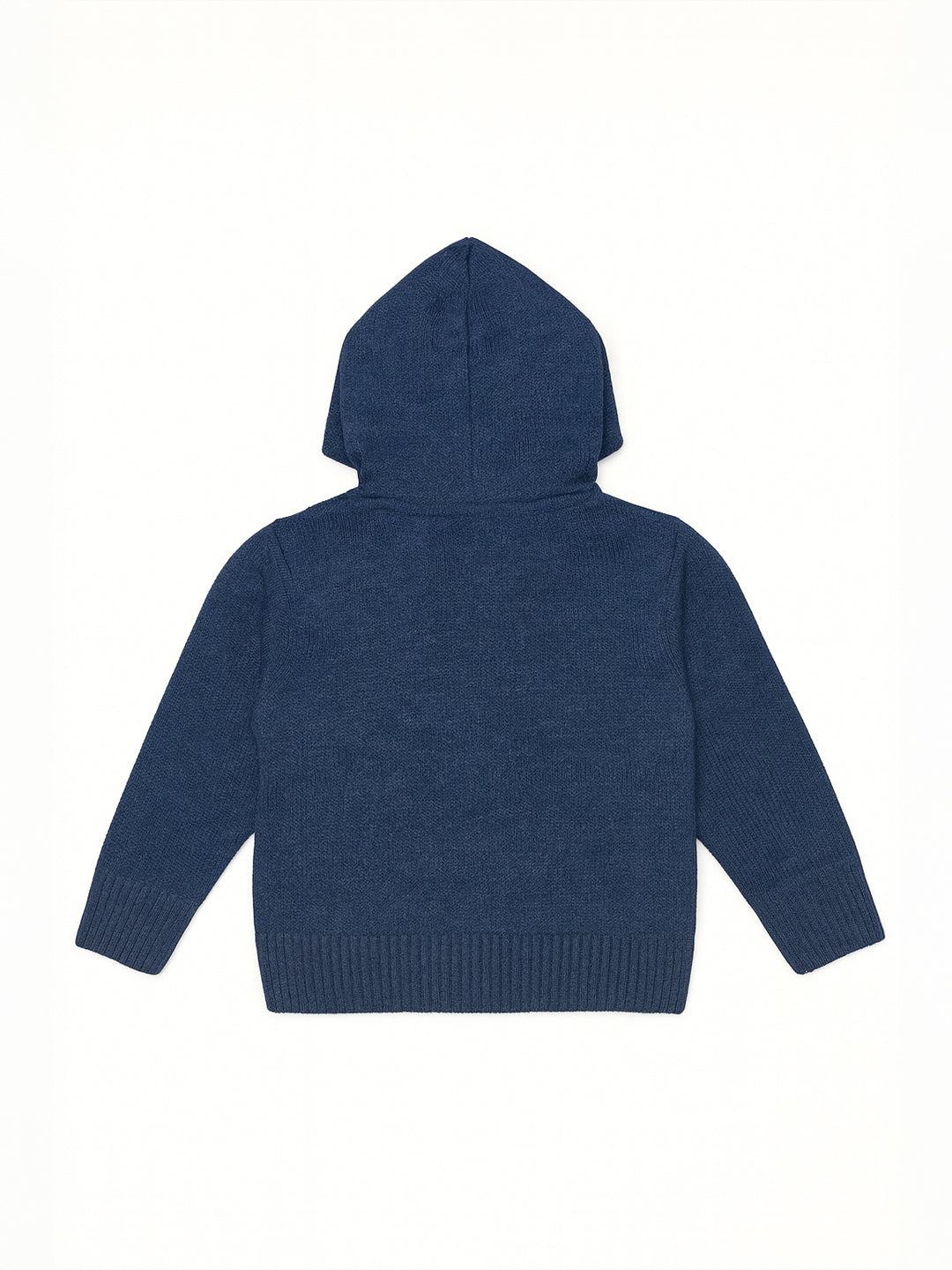 Nautinati Blue Cable-knit Hooded Sweater for Boys