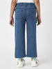 Nautinati Girls' Cotton Denim Jeans with Little Flower Appliques