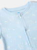 Nautinati Baby Girls' CottonAll-over Galaxy Printed Jumpsuit with Snap Buttons