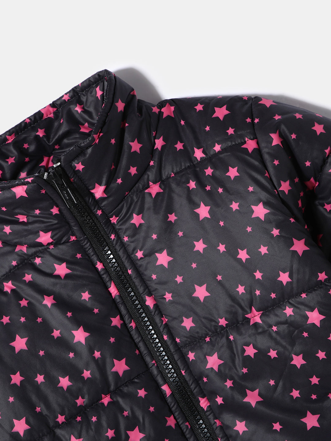 Nautinati Girls'  Star Printed Puffer Jacket | Age 0 - 2 Years