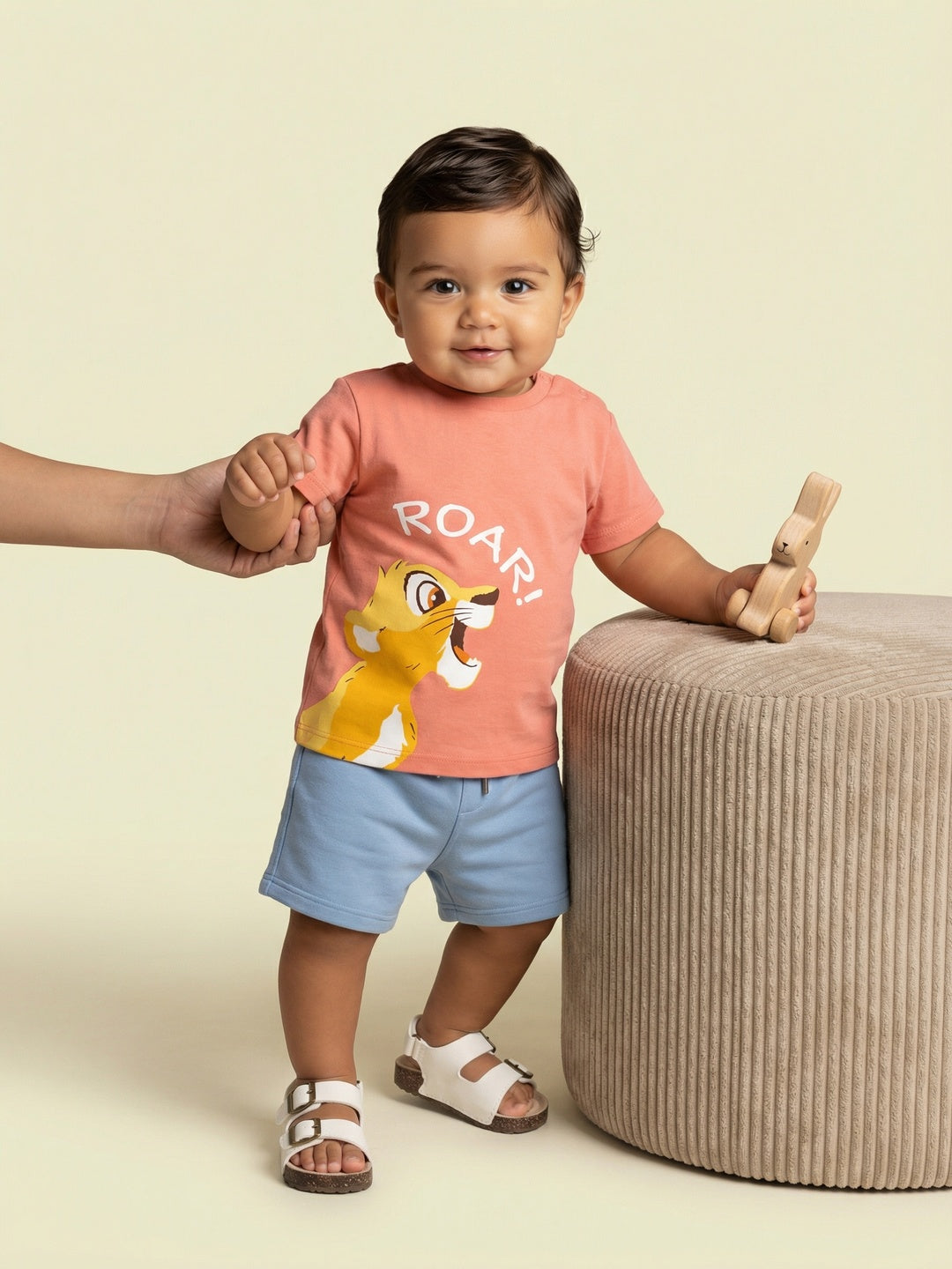 Nautinati Boys' Cotton Disney King Simba Printed T-shirt