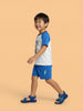 Nautinati Boys Oversized Cotton Gamer Print Raglan Sleeve T-shirt and Shorts Set