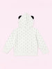 Nautinati White Minnie Mouse and Daisy Heart Print Hooded Sweatshirt for Girls
