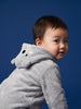 Nautinati Baby Boys Regular Fit Hooded Koala Fur Sleepsuit with Front Zip