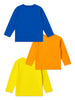 Nautinati Pack Of 3 Orange, Yellow & Blue Cotton Spiderman T-Shirts For Boys