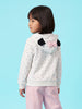 Nautinati Girls Disney Minnie Mouse Polka Dot Zip-Up Hoodie with 3D Bow Applique