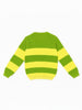 Nautinati Green and Yellow Striped Boys' Sweater for Boys