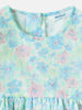 Nautinati Girls Pastel Floral Frock With Balloon Hemline