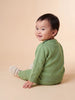 Nautinati Baby Boys Cable Knit Sweater & Jogger Set with Button Closure, Relaxed Fit