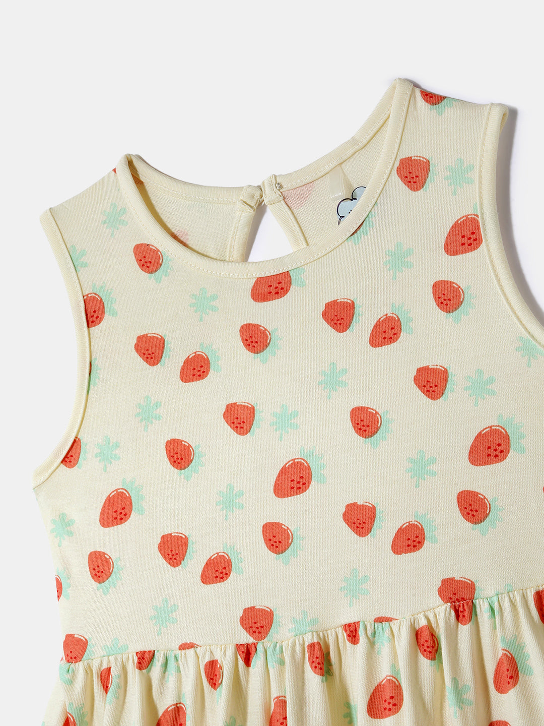 Nautinati Girls' Cotton Printed Dresses | Pack of 2 | Age 0 - 2 Years