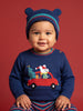 Nautinati Baby Boys Relaxed Fit Christmas Sweater & Pyjama Set with a Matching Cap