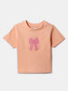 Nautinati Girls' Cotton Bow Embroidered Top and Skirt Set | Age 0 - 2 Years