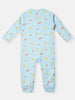 Nautinati Infants Interlock Cotton All-over Printed Sleepsuit With Beanie