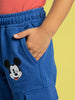 Nautinati Boys' 100% Cotton Stretchable Disney Mickey Mouse Print Cargo Joggers