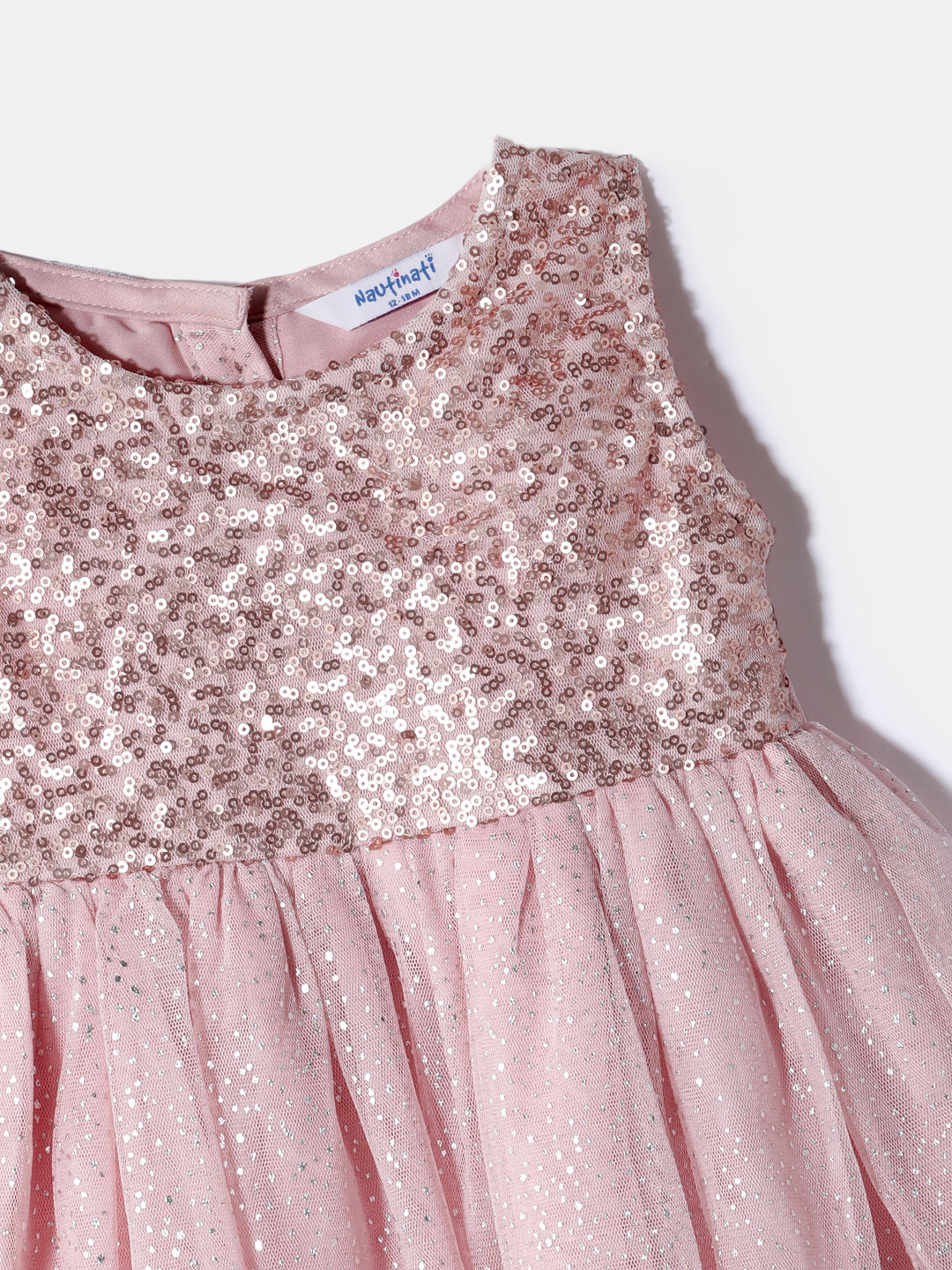 Nautinati Girls' Sequin Party Dress | Age 0 - 2 Years