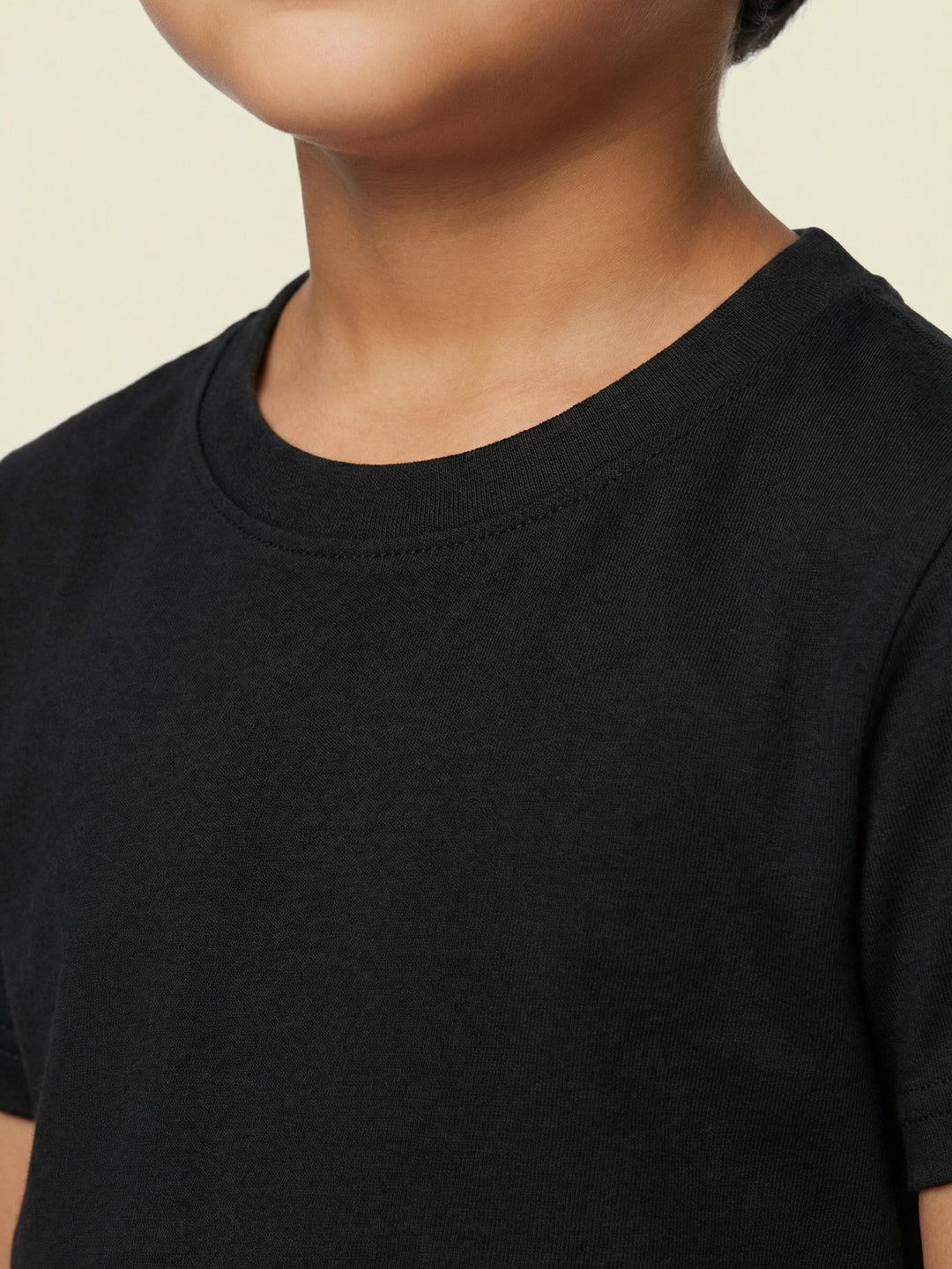 Nautinati Boys' 100% Cotton Pack of 2 Solid Essentials Crew Neck T-shirts