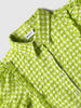 Nautinati Green Gingham Checkered Top for Girls
