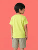 Nautinati Boys' 100% Cotton Crew Neck Disney Cars Placement Print T-shirt
