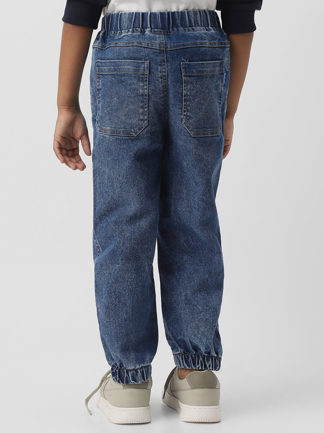 Nautinati Boys Dino Graphic Print Denim Jeans