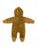 Nautinati Brown Bear Applique Hooded Fur Sleepsuit for Infant Boys