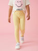 Nautinati Girls' 100% Cotton Pack of 2 All-over Heart Print & Striped Regular Fit Leggings