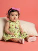 Nautinati Baby Girls' 100% Cotton All-over Disney Minnie Mouse Print & Striped Fit & Flare Dress