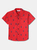 Nautinati Boys' Poplin Cotton Printed Shirt and Shorts Set | Age 2 - 10 Years