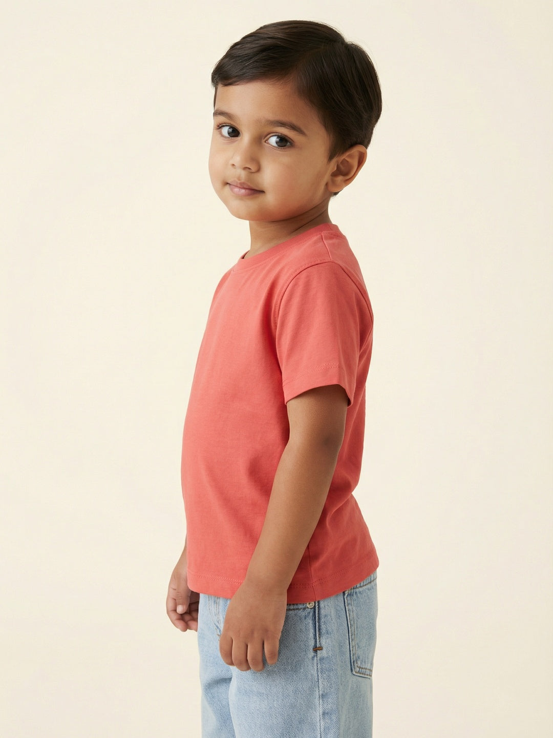 Nautinati Boys' 100% Cotton Pack of 3 Solid Essentials Crew Neck T-shirts