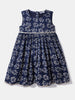 Nautinati Girls' Cotton Festive Printed Dress with Jacket | Age 2 - 10 Years