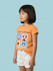 Nautinati Girls' 100% Cotton Crew Neck Disney Minnie Mouse & Friends Printed T-shirt