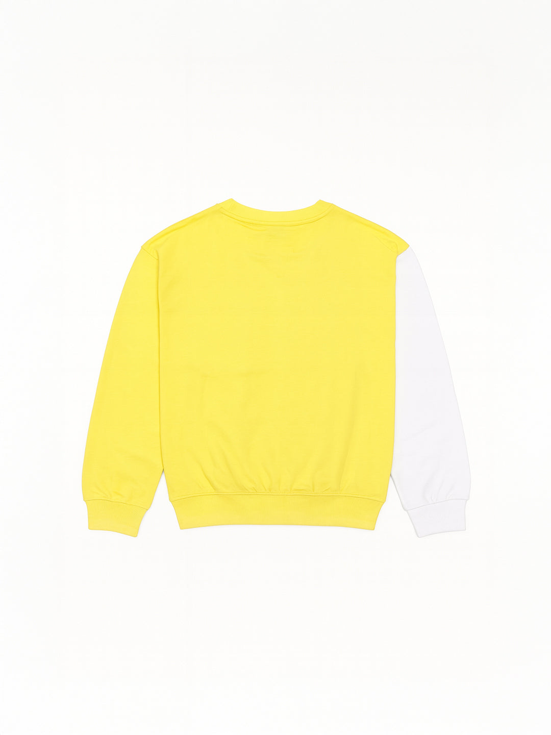 Nautinati Yellow and White Mickey Mouse Print Sweatshirt for Boys