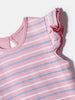 Nautinati Girls' 100% Cotton Printed Tops | Pack of 2 | Age 0 - 2 Years