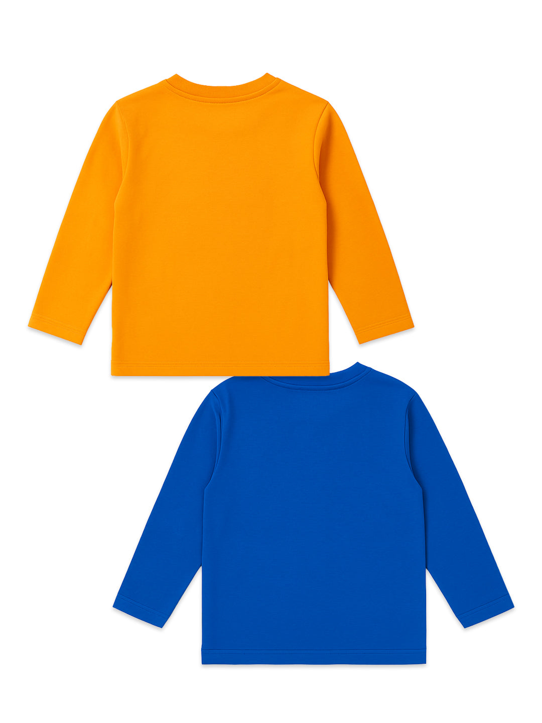 Nautinati Pack Of 2 Orange & Blue Spiderman T-Shirts For Boys