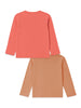 Nautinati Pack Of 2 Pink & Brown Spiderman T-Shirts For Boys