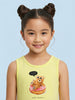 Nautinati Girls' 100% Cotton Pack of 2 Fit & Flare Dresses with Tropical-theme Teddy Graphic & Fruit All-over Print