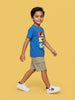 Nautinati Boys' 100% Cotton Crew Neck Disney Mickey Mouse Placement Print T-shirt