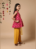 Nautinati Pink & Yellow Festive Ethnic Set for Girls – Cotton Comfort & Style