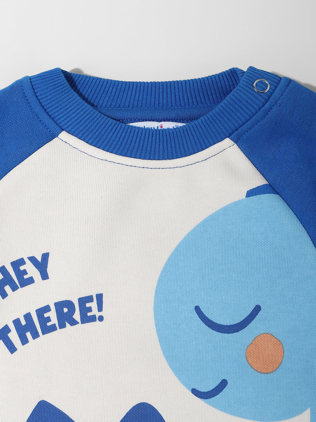 Nautinati Printed Raglan Sleeves Sweatshirt For Baby Boys