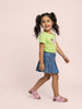 Nautinati Girls' 100% Cotton Disney Minnie & Daisy Front & Back Print Oversized T-shirt